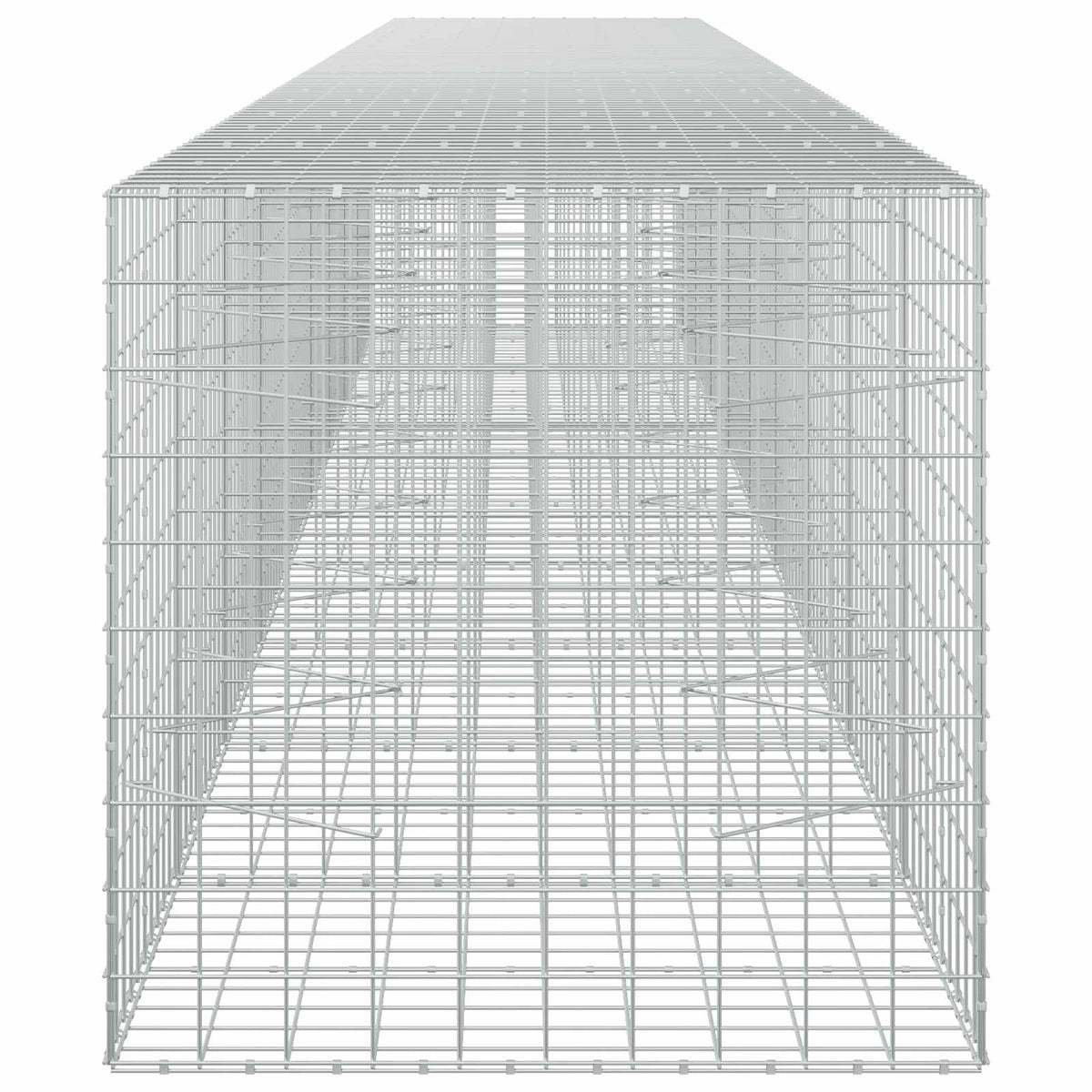 vidaXL Gabion z drutu 3,5 mm i siatką 10x10 cm 950x100x100 cm