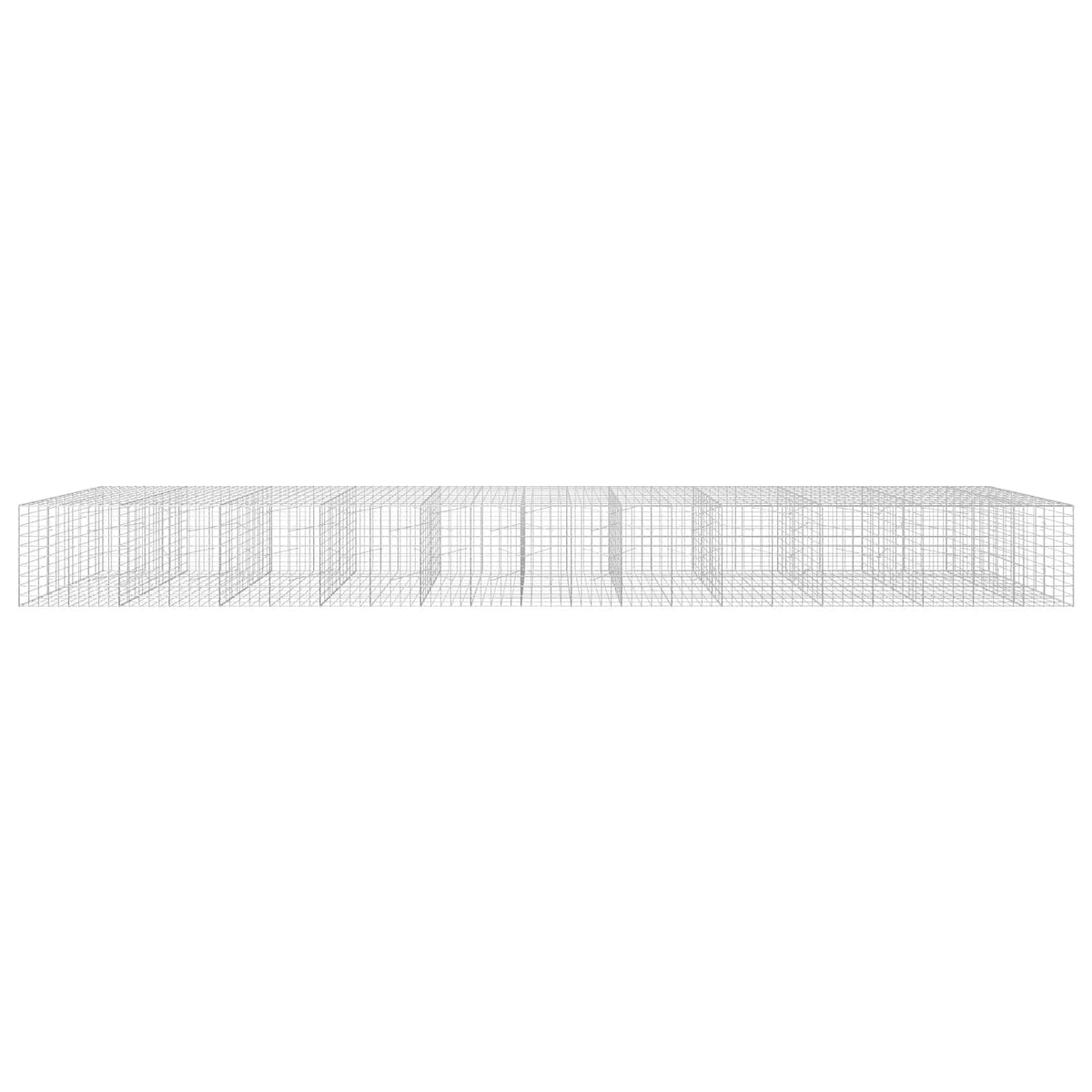 vidaXL Gabion z drutu 3,5 mm i siatką 10x10 cm 1050x100x100 cm