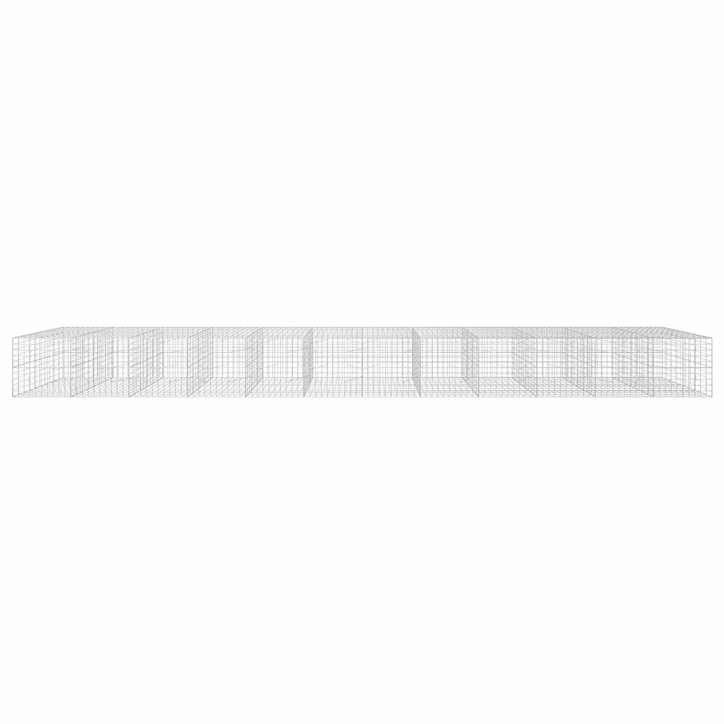 vidaXL Gabion z drutu 3,5 mm i siatką 10x10 cm 1200x100x100 cm