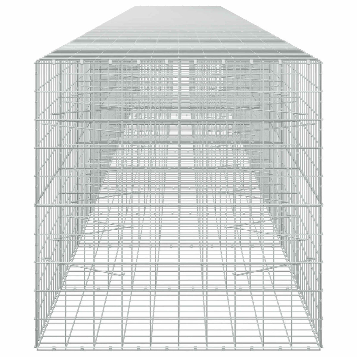 vidaXL Gabion z drutu 3,5 mm i siatką 10x10 cm 1200x100x100 cm