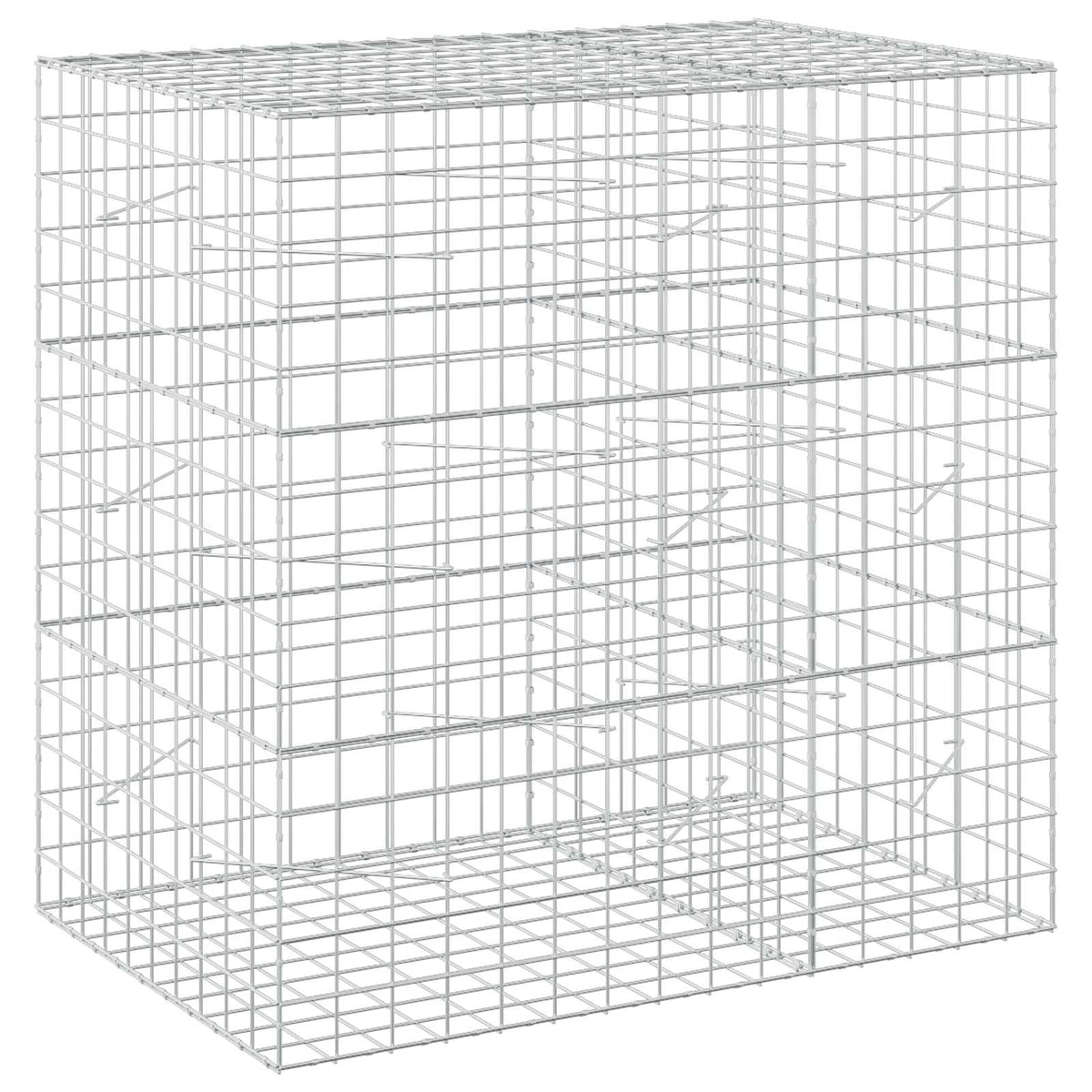 vidaXL Gabion z drutu 3,5 mm i siatką 10x10 cm 150x100x150 cm