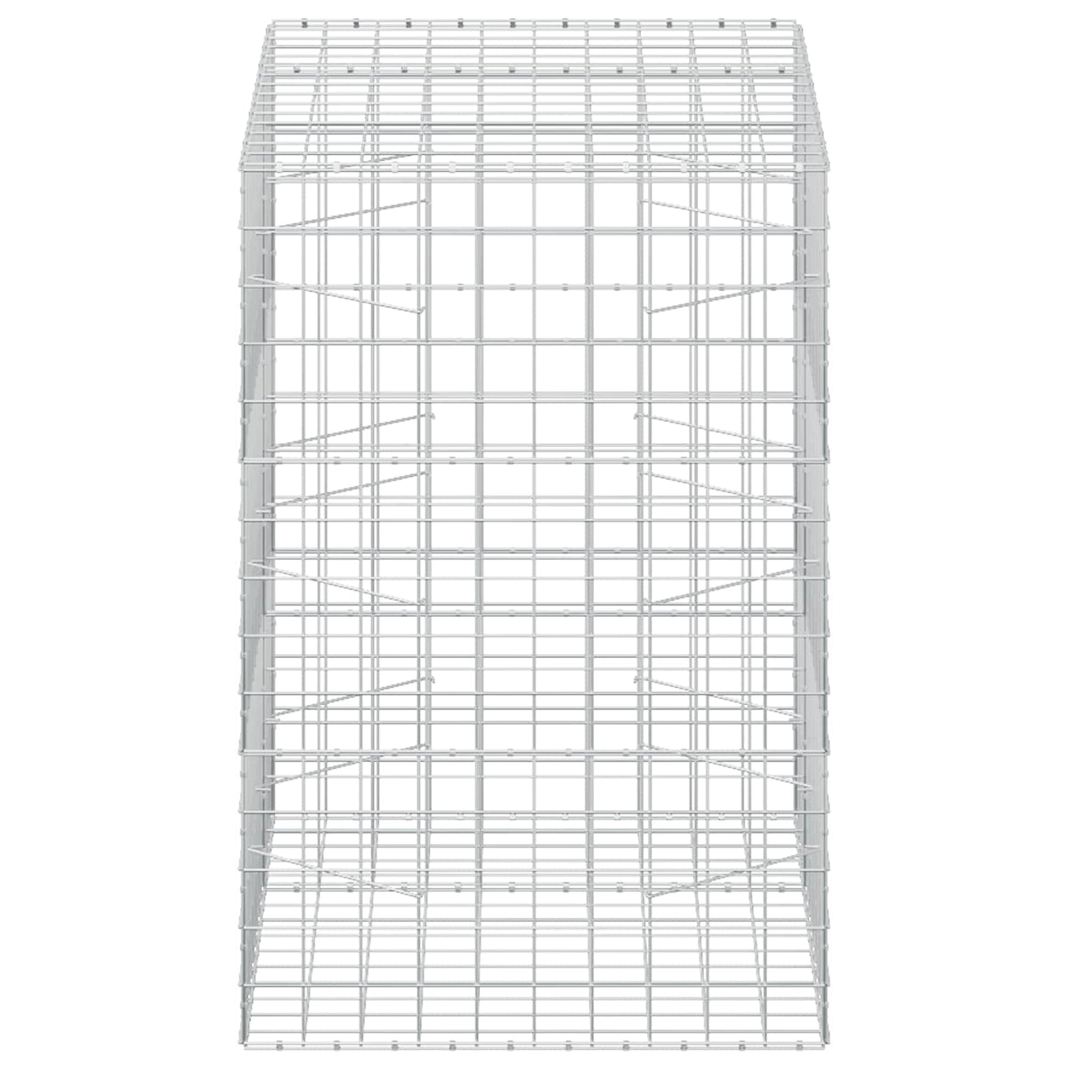 vidaXL Gabion z drutu 3,5 mm i siatką 10x10 cm 150x100x150 cm