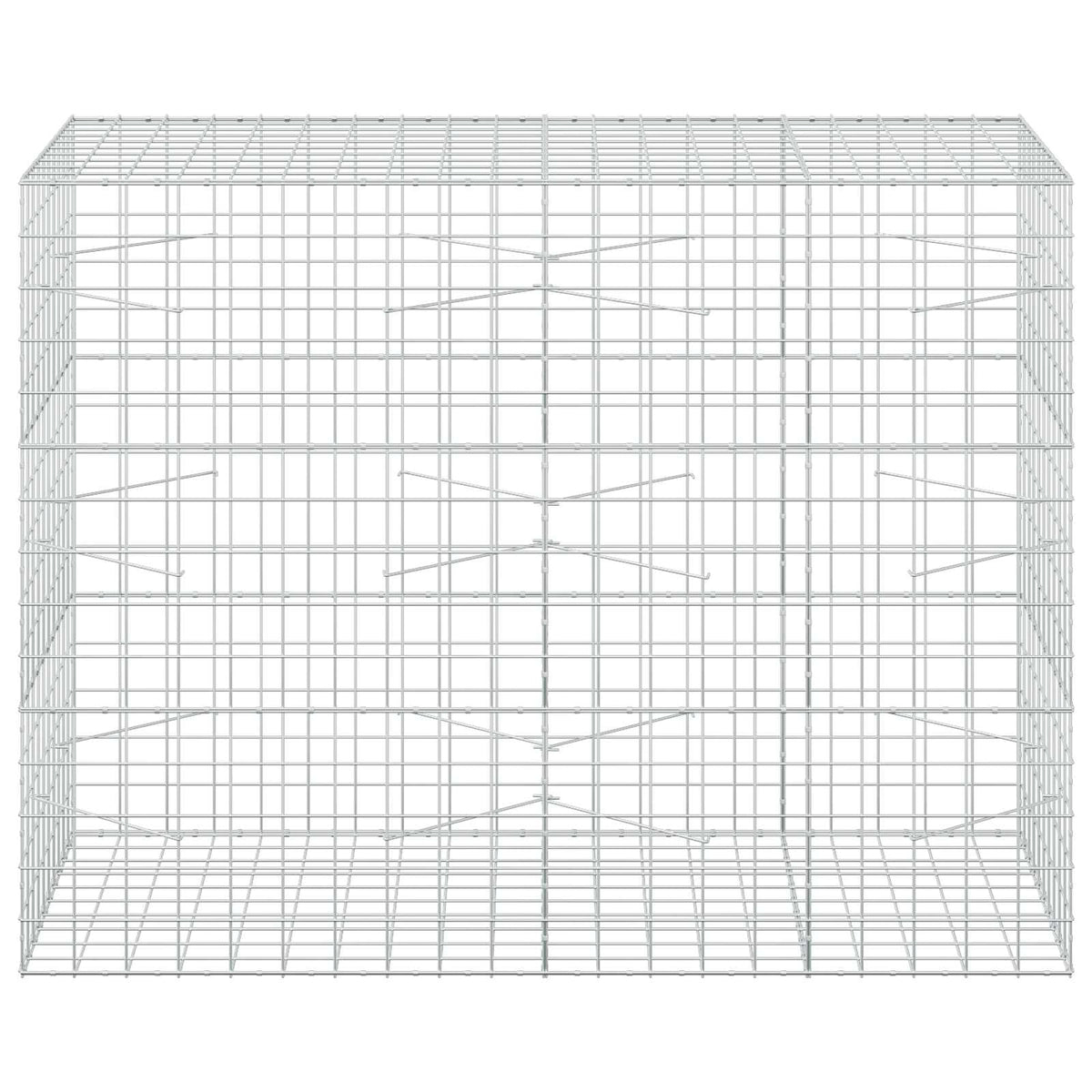 vidaXL Gabion z drutu 3,5 mm i siatką 10x10 cm 200x100x150 cm