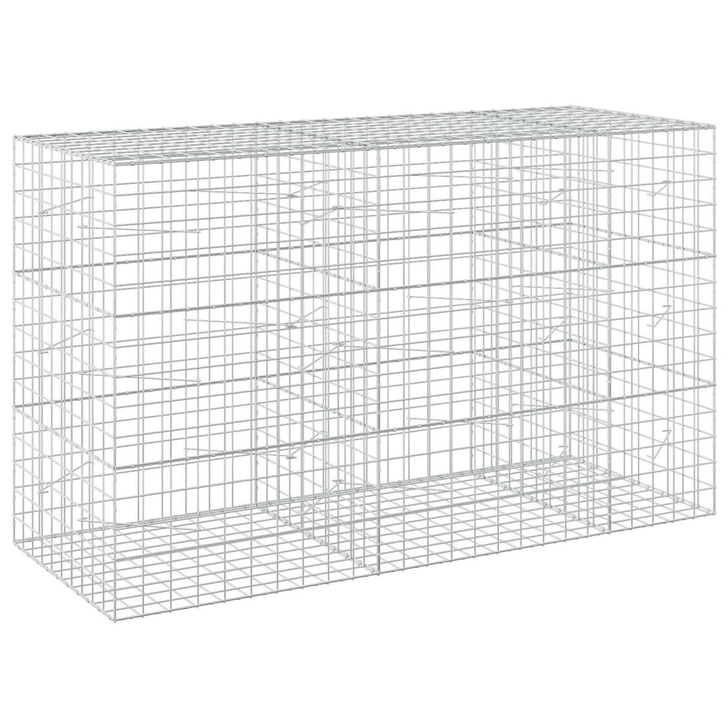 vidaXL Gabion z drutu 3,5 mm i siatką 10x10 cm 250x100x150 cm