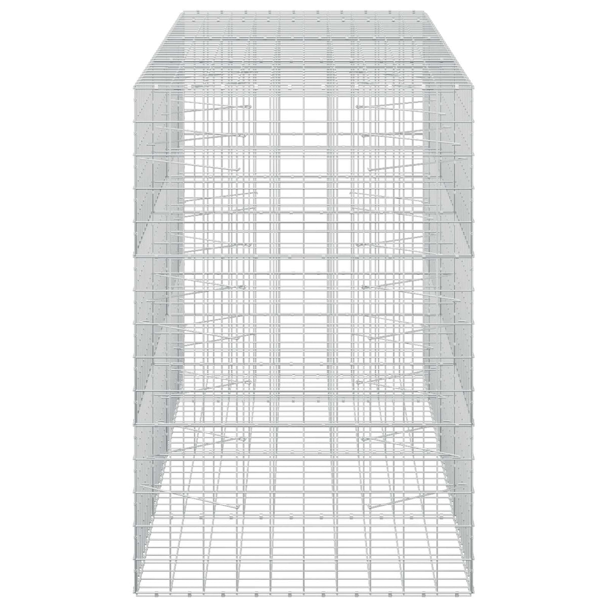 vidaXL Gabion z drutu 3,5 mm i siatką 10x10 cm 350x100x150 cm