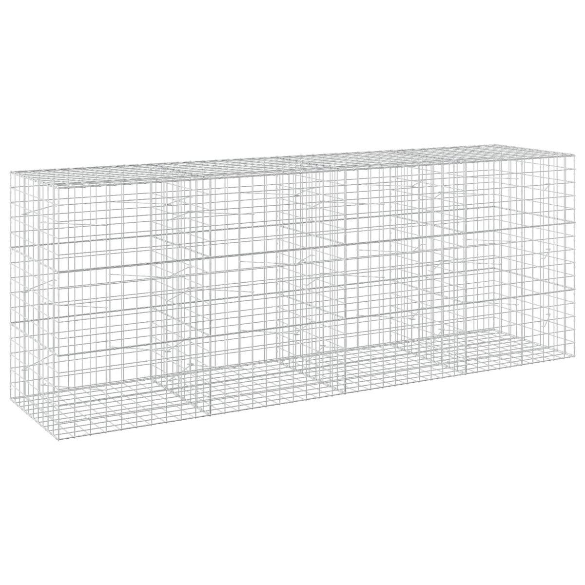 vidaXL Gabion z drutu 3,5 mm i siatką 10x10 cm 400x100x150 cm