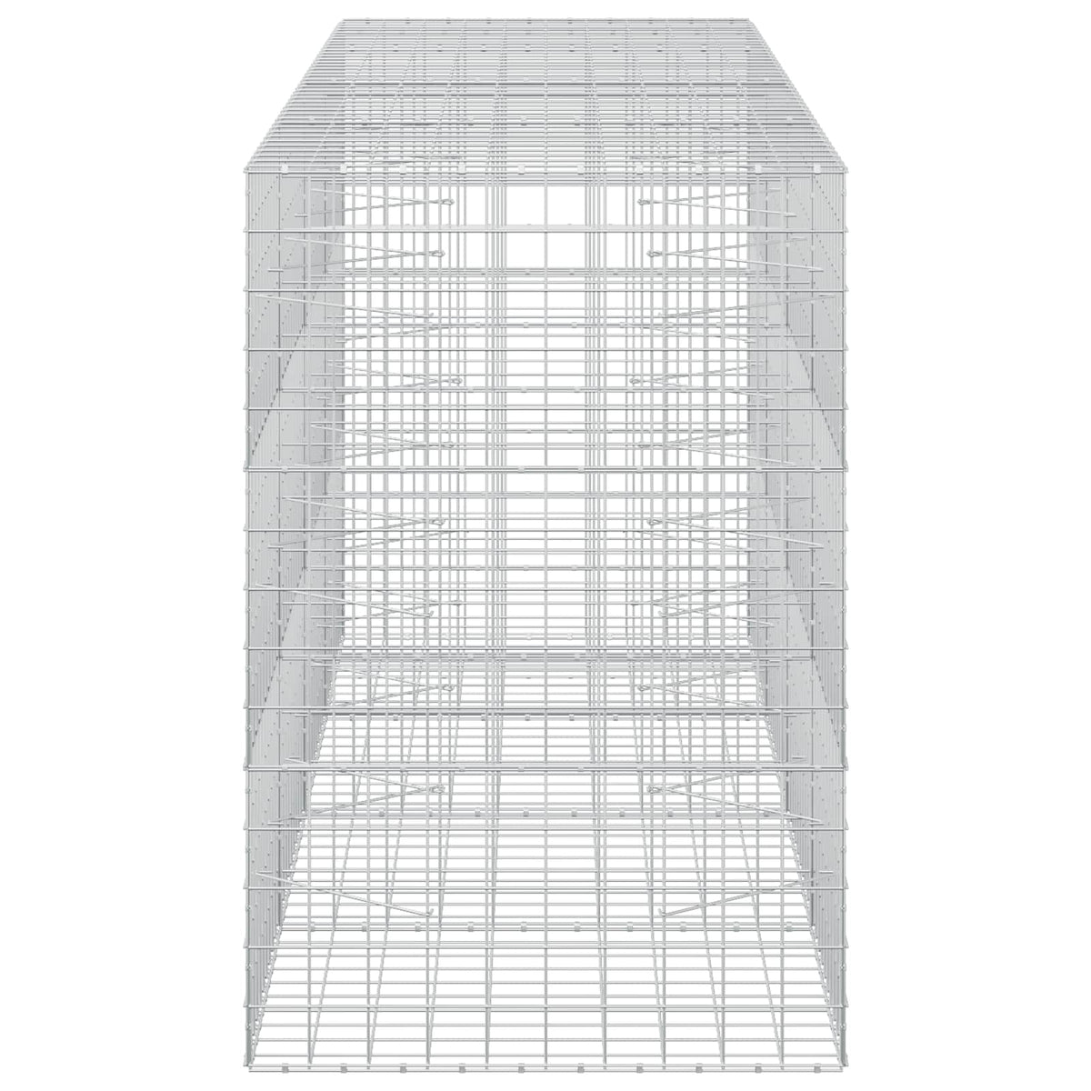 vidaXL Gabion z drutu 3,5 mm i siatką 10x10 cm 400x100x150 cm