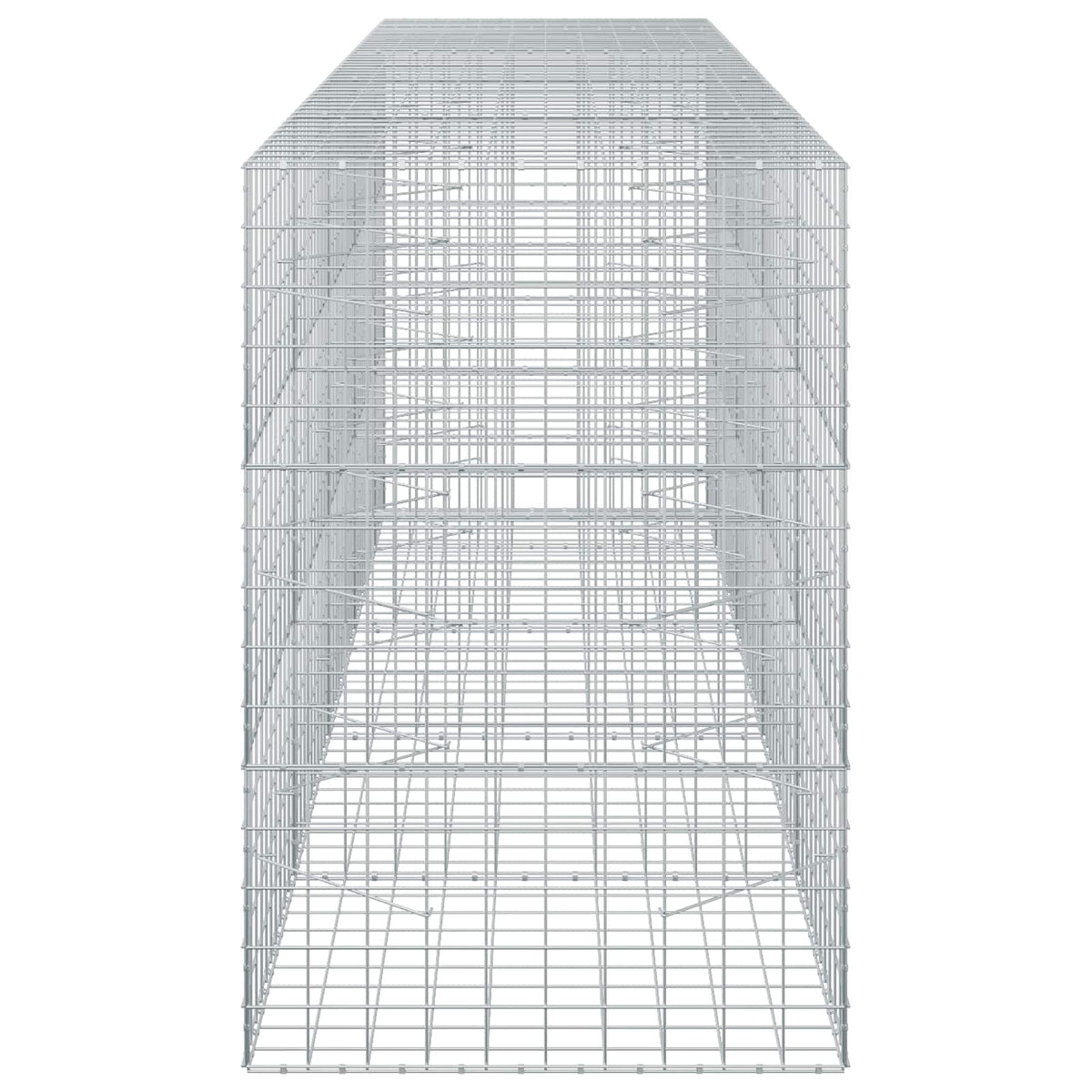 vidaXL Gabion z drutu 3,5 mm i siatką 10x10 cm 450x100x150 cm