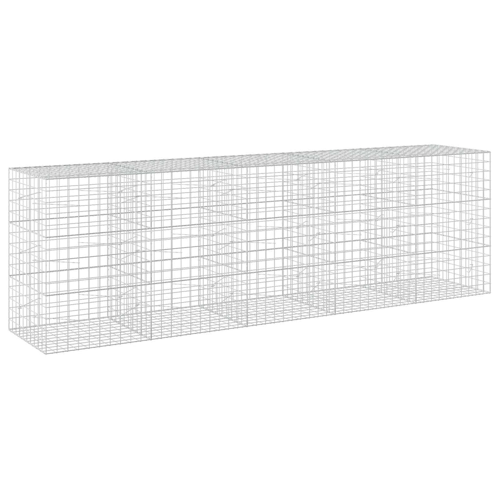 vidaXL Gabion z drutu 3,5 mm i siatką 10x10 cm 500x100x150 cm