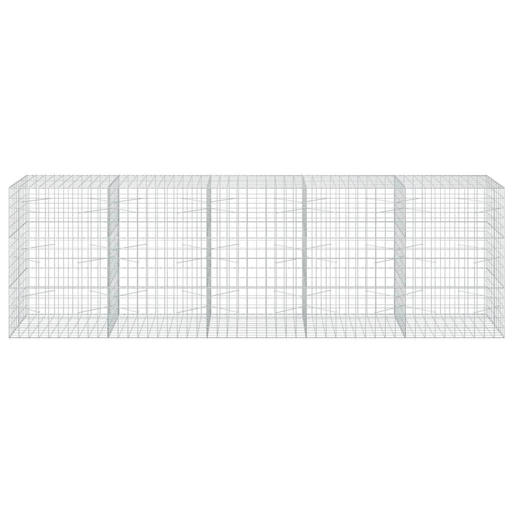 vidaXL Gabion z drutu 3,5 mm i siatką 10x10 cm 500x100x150 cm