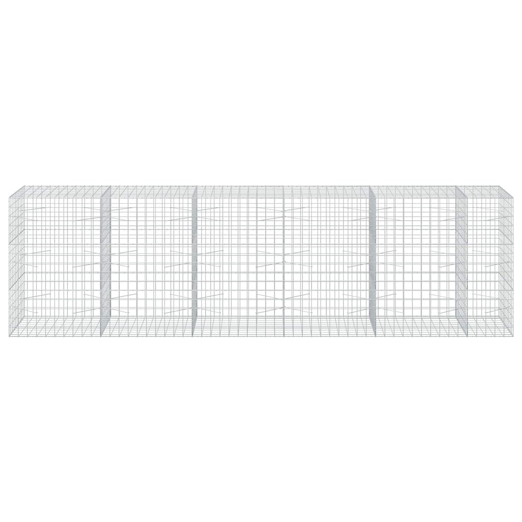 vidaXL Gabion z drutu 3,5 mm i siatką 10x10 cm 550x100x150 cm