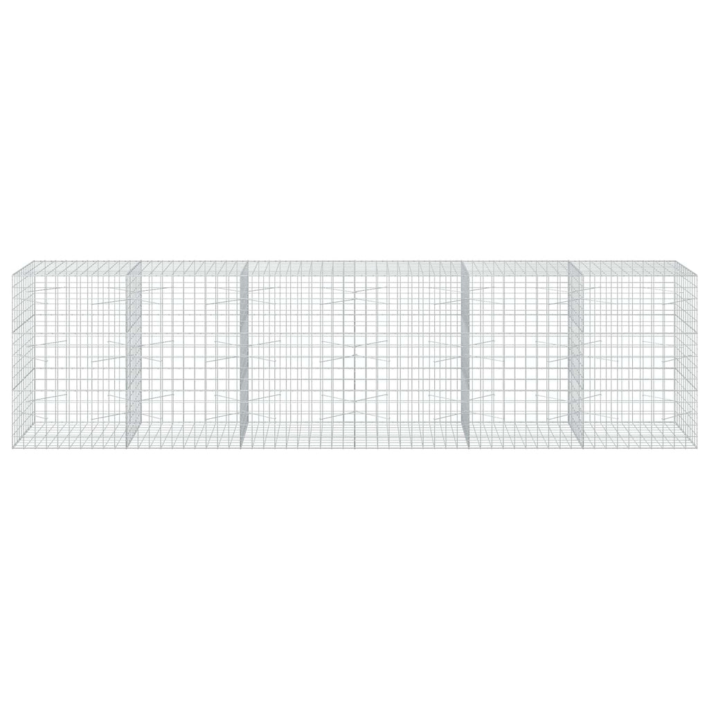 vidaXL Gabion z drutu 3,5 mm i siatką 10x10 cm 600x100x150 cm