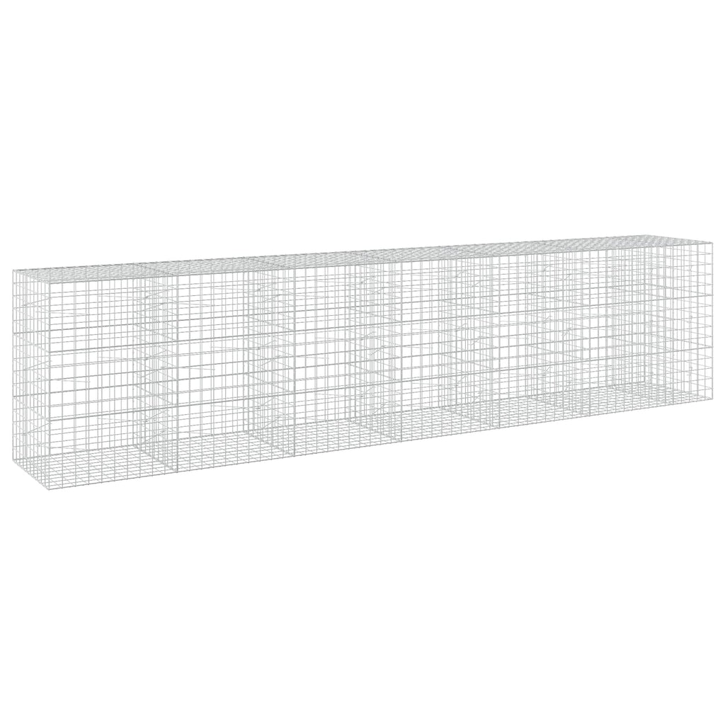 vidaXL Gabion z drutu 3,5 mm i siatką 10x10 cm 650x100x150 cm