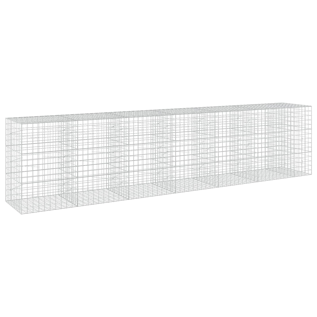 vidaXL Gabion z drutu 3,5 mm i siatką 10x10 cm 650x100x150 cm