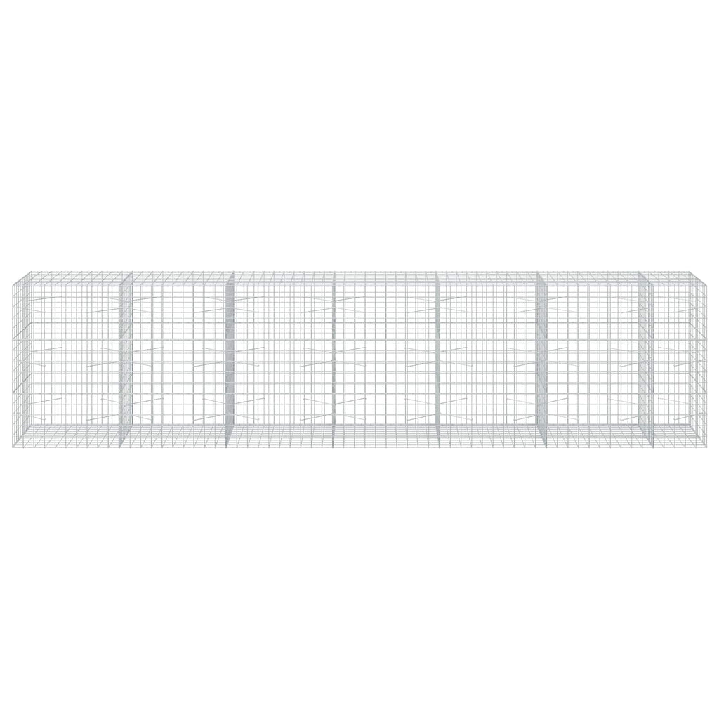 vidaXL Gabion z drutu 3,5 mm i siatką 10x10 cm 650x100x150 cm