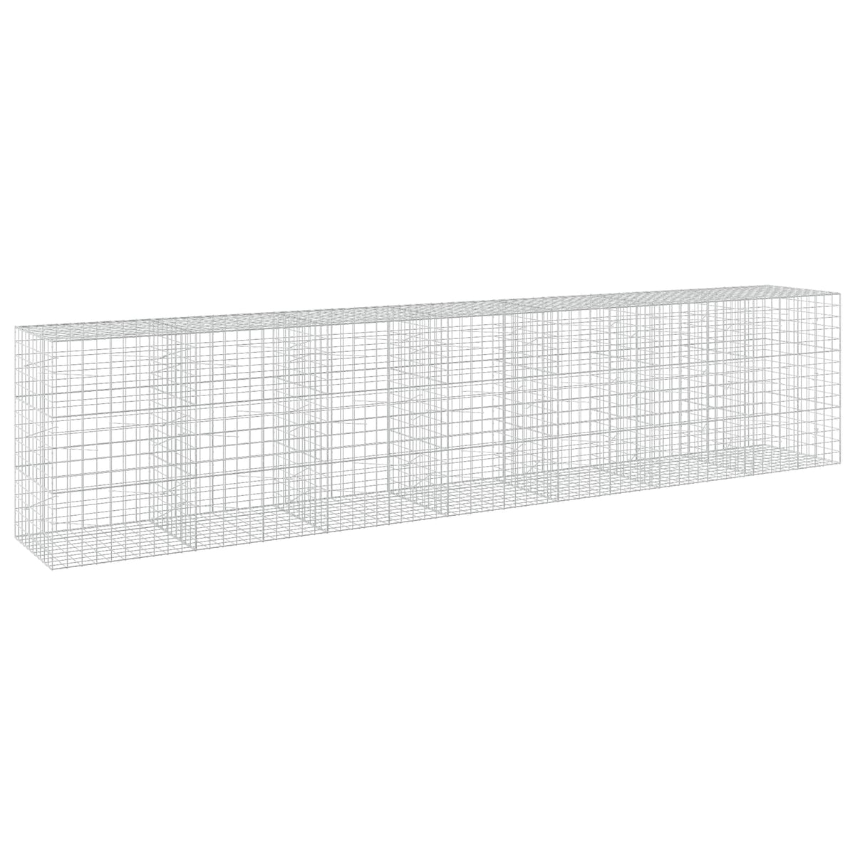 vidaXL Gabion z drutu 3,5 mm i siatką 10x10 cm 700x100x150 cm