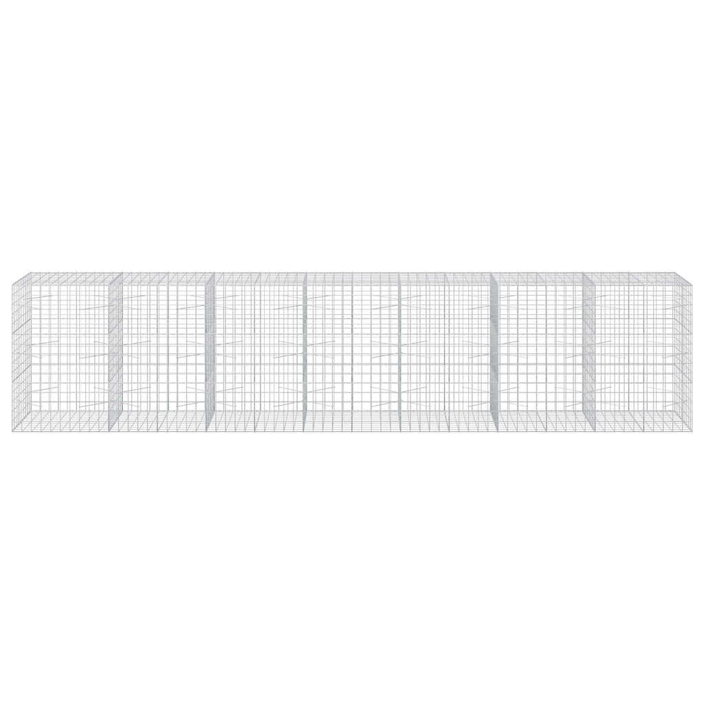vidaXL Gabion z drutu 3,5 mm i siatką 10x10 cm 700x100x150 cm