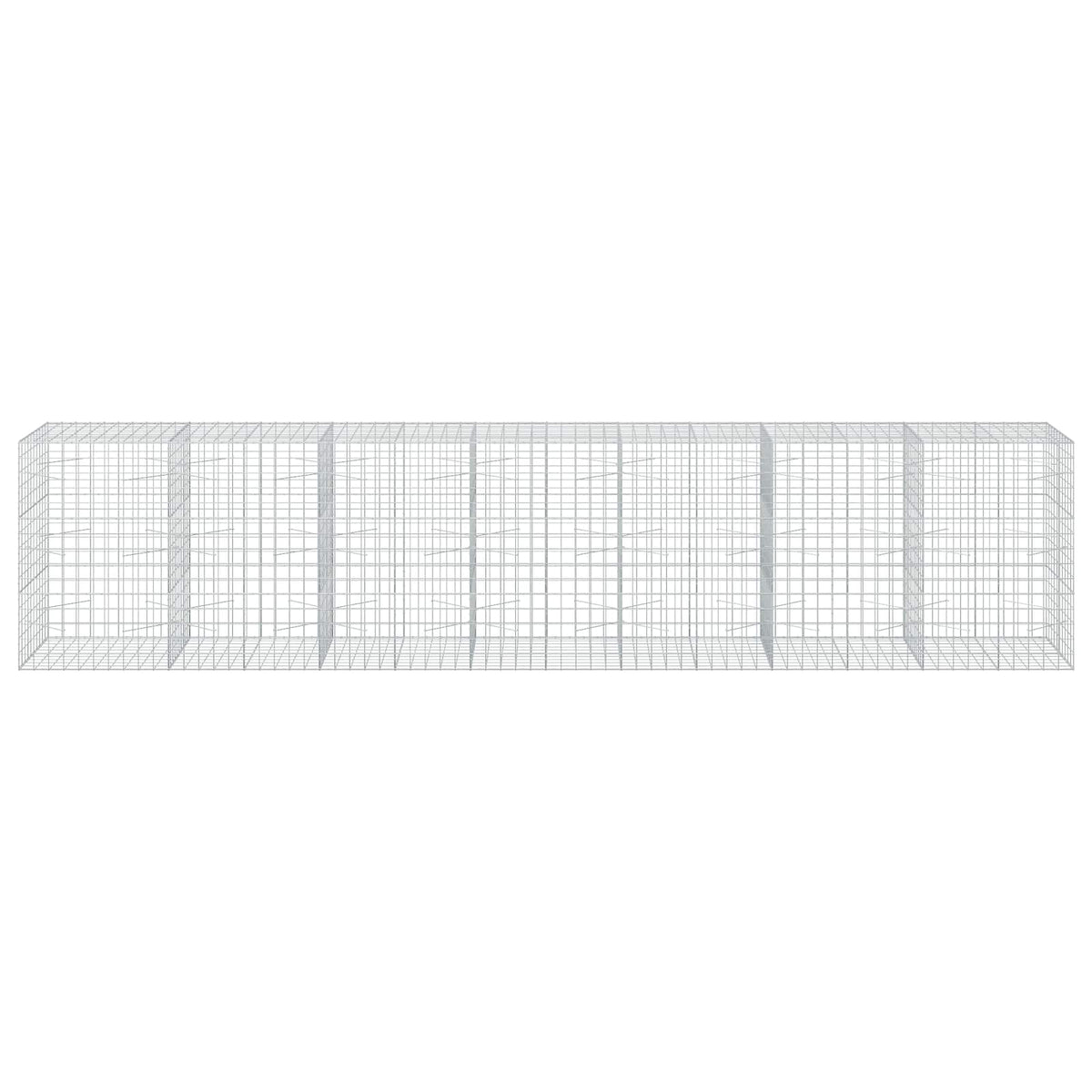 vidaXL Gabion z drutu 3,5 mm i siatką 10x10 cm 700x100x150 cm