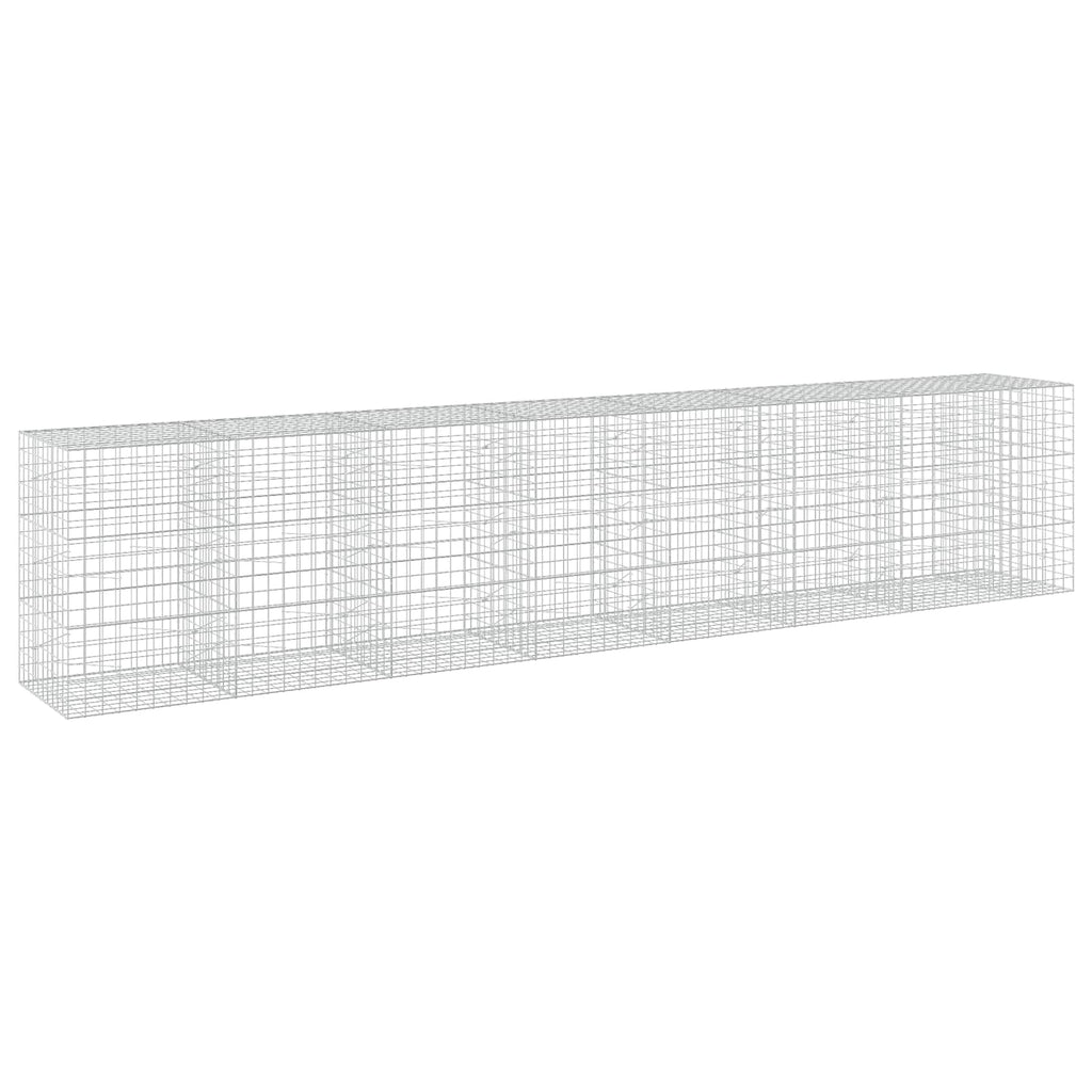 vidaXL Gabion z drutu 3,5 mm i siatką 10x10 cm 750x100x150 cm