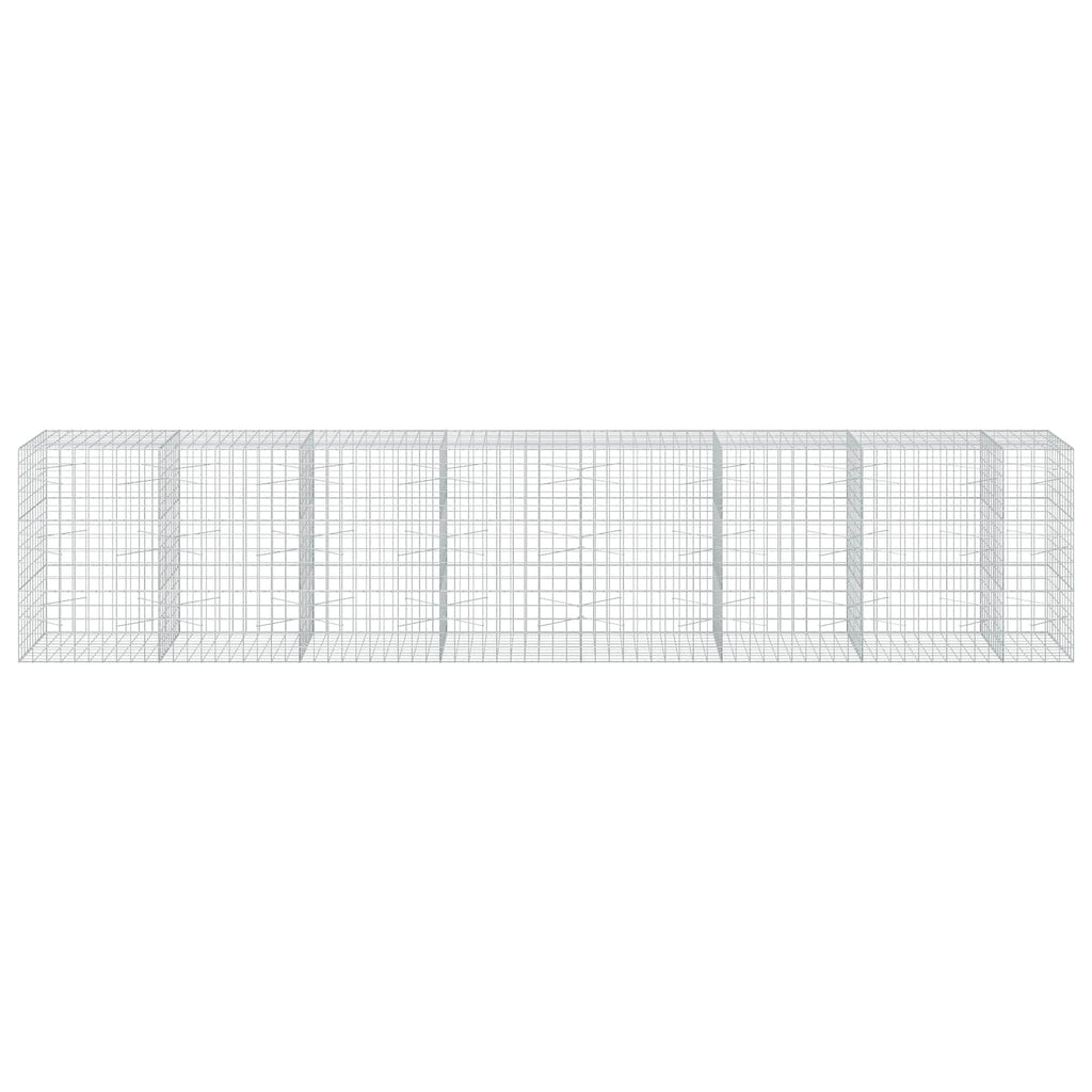 vidaXL Gabion z drutu 3,5 mm i siatką 10x10 cm 750x100x150 cm
