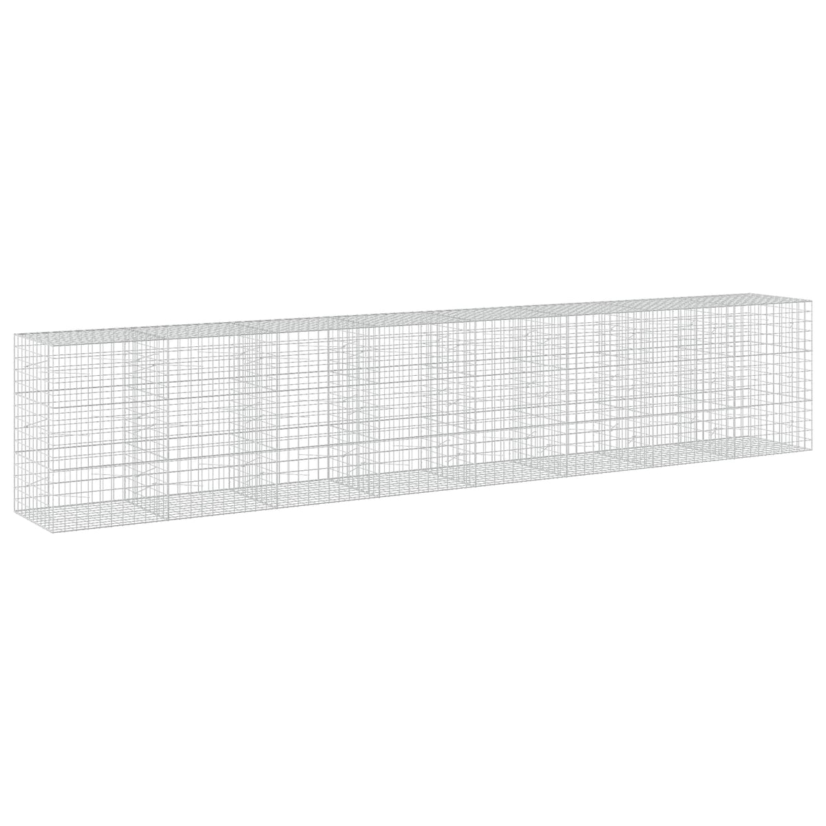 vidaXL Gabion z drutu 3,5 mm i siatką 10x10 cm 800x100x150 cm