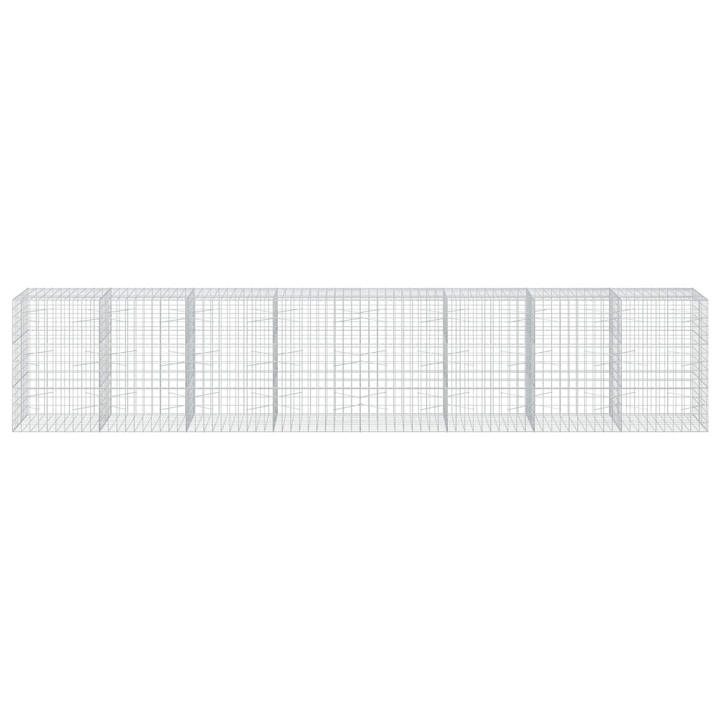 vidaXL Gabion z drutu 3,5 mm i siatką 10x10 cm 800x100x150 cm