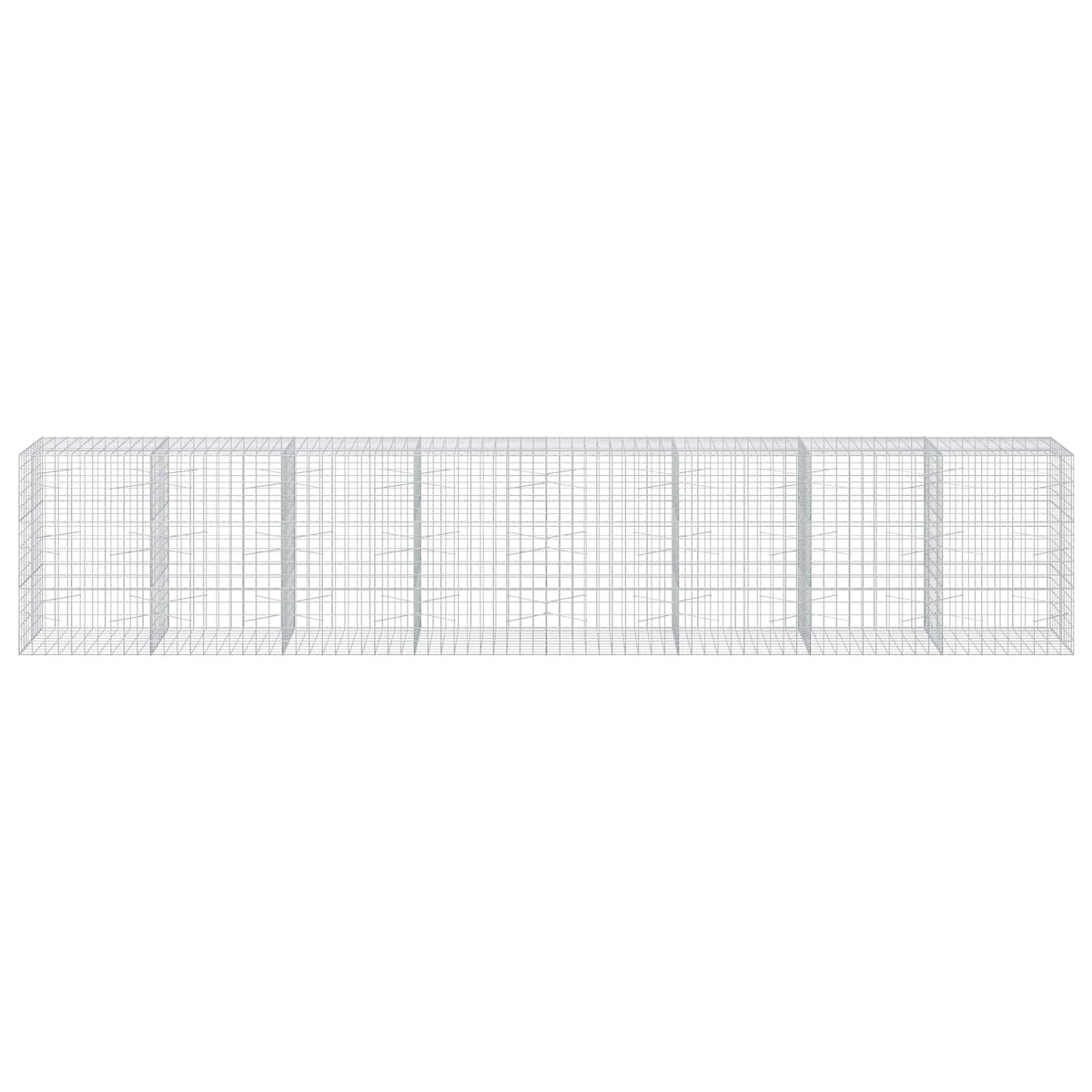 vidaXL Gabion z drutu 3,5 mm i siatką 10x10 cm 800x100x150 cm