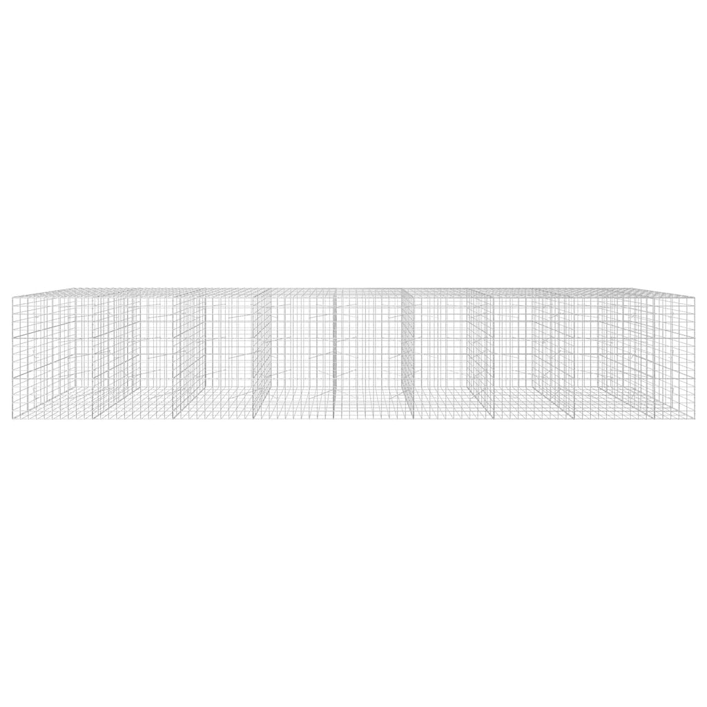vidaXL Gabion z drutu 3,5 mm i siatką 10x10 cm 850x100x150 cm