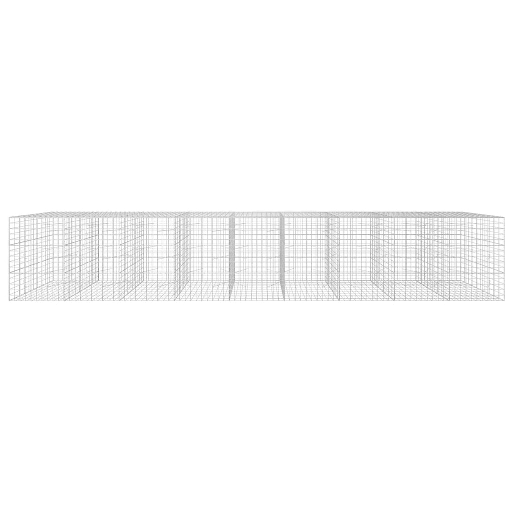 vidaXL Gabion z drutu 3,5 mm i siatką 10x10 cm 900x100x150 cm