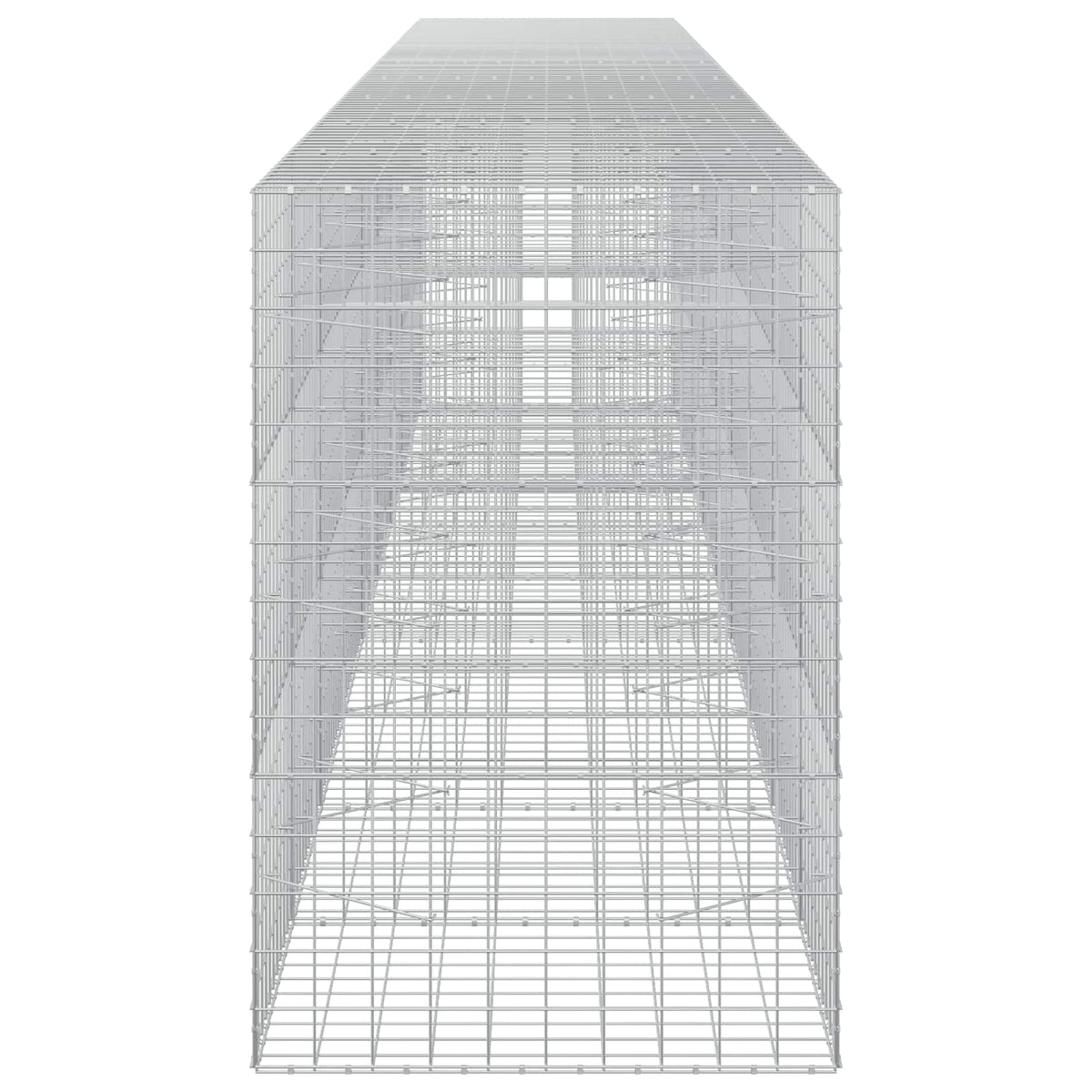 vidaXL Gabion z drutu 3,5 mm i siatką 10x10 cm 900x100x150 cm