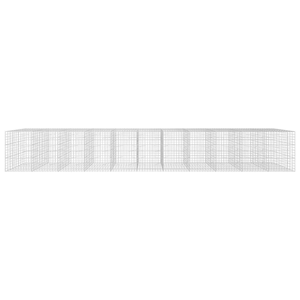 vidaXL Gabion z drutu 3,5 mm i siatką 10x10 cm 1100x100x150 cm
