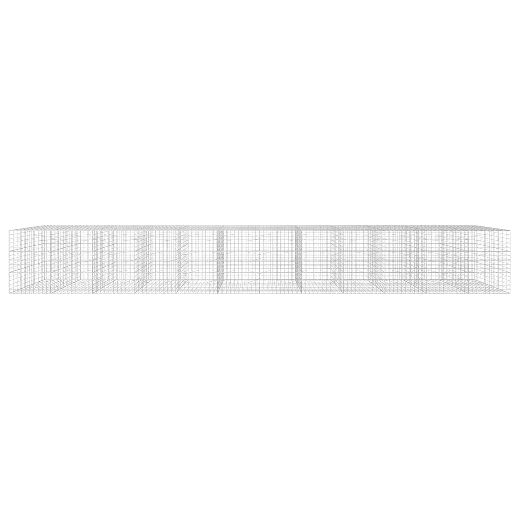 vidaXL Gabion z drutu 3,5 mm i siatką 10x10 cm 1200x100x150 cm
