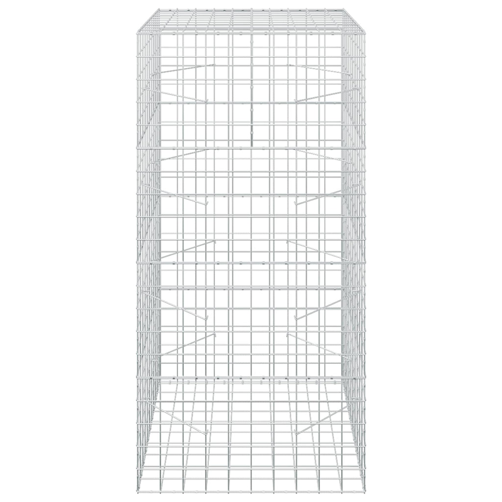 vidaXL Gabion z drutu 3,5 mm i siatką 10x10 cm 100x100x200 cm