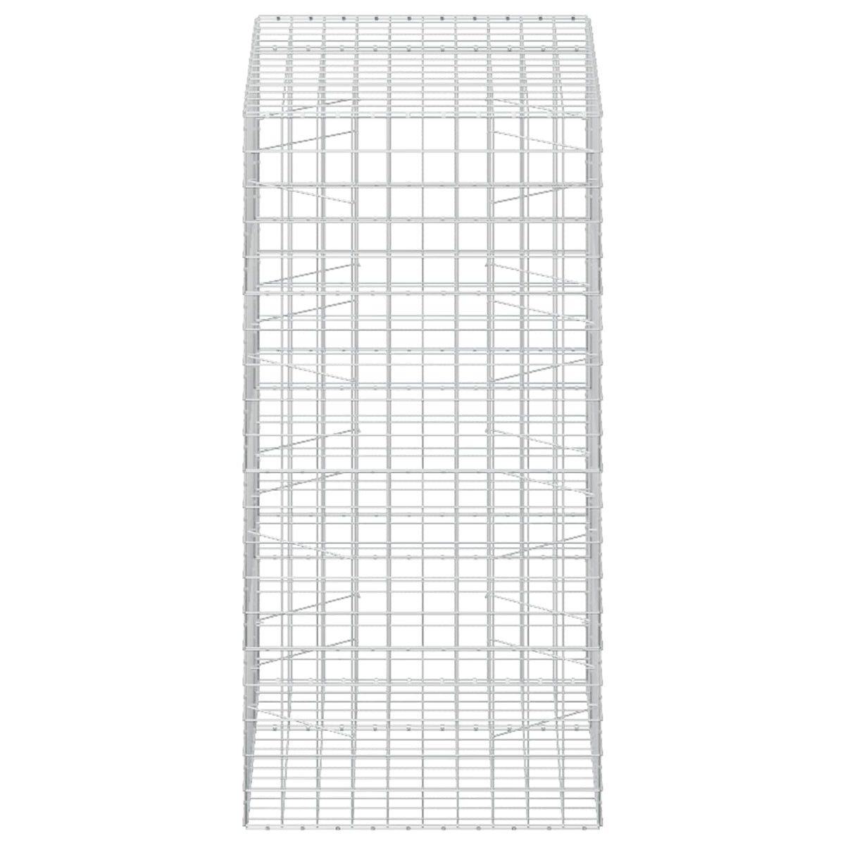 vidaXL Gabion z drutu 3,5 mm i siatką 10x10 cm 150x100x200 cm