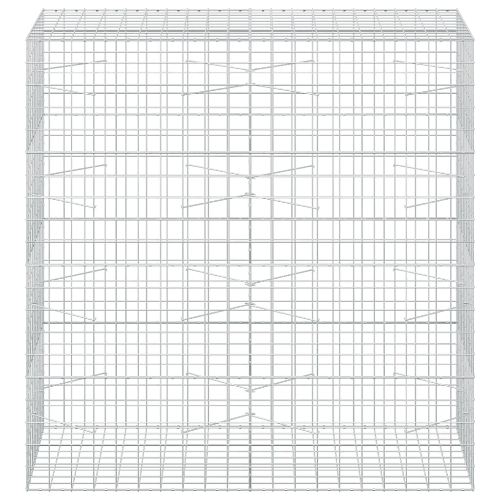 vidaXL Gabion z drutu 3,5 mm i siatką 10x10 cm 200x100x200 cm