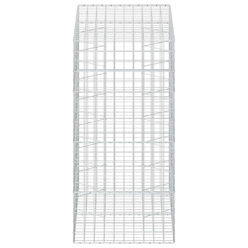 vidaXL Gabion z drutu 3,5 mm i siatką 10x10 cm 200x100x200 cm