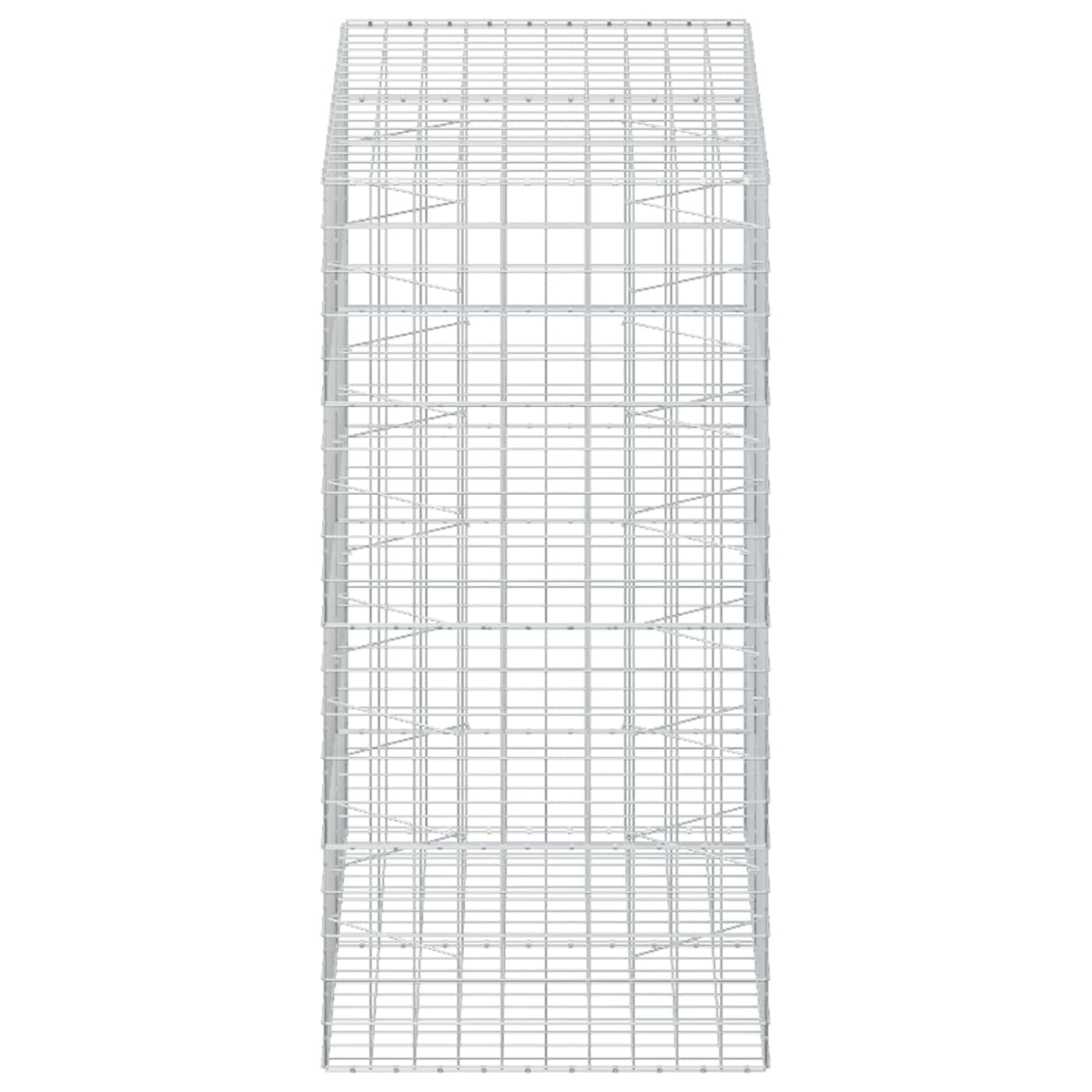 vidaXL Gabion z drutu 3,5 mm i siatką 10x10 cm 200x100x200 cm