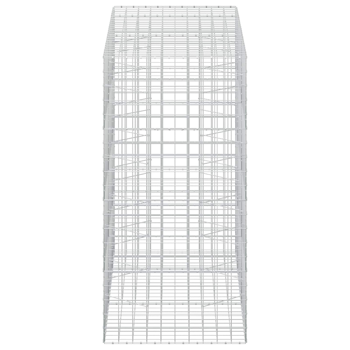 vidaXL Gabion z drutu 3,5 mm i siatką 10x10 cm 250x100x200 cm
