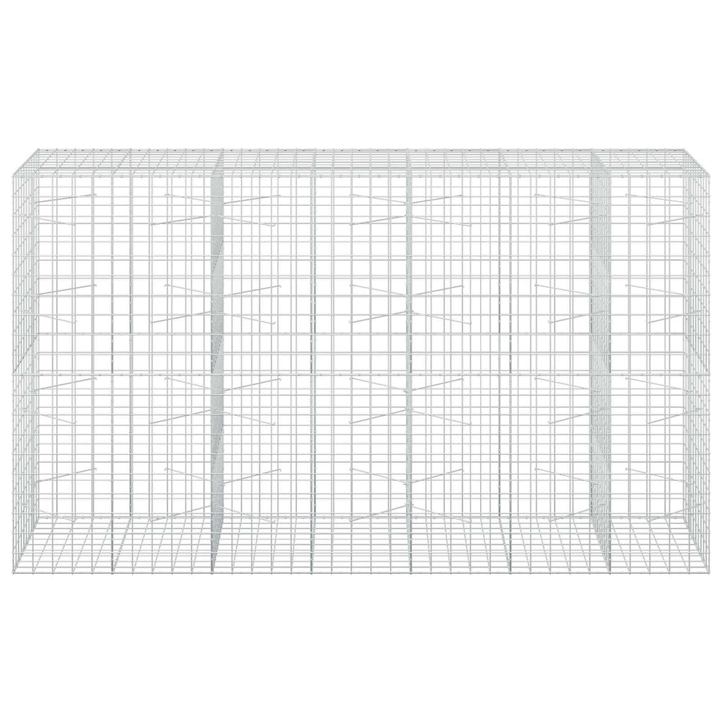 vidaXL Gabion z drutu 3,5 mm i siatką 10x10 cm 350x100x200 cm