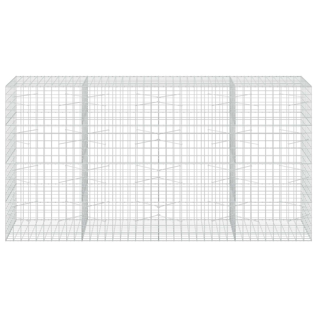 vidaXL Gabion z drutu 3,5 mm i siatką 10x10 cm 400x100x200 cm