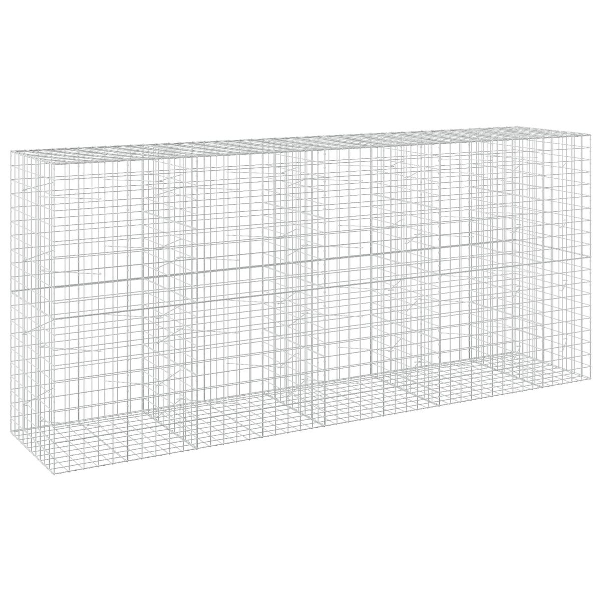 vidaXL Gabion z drutu 3,5 mm i siatką 10x10 cm 450x100x200 cm