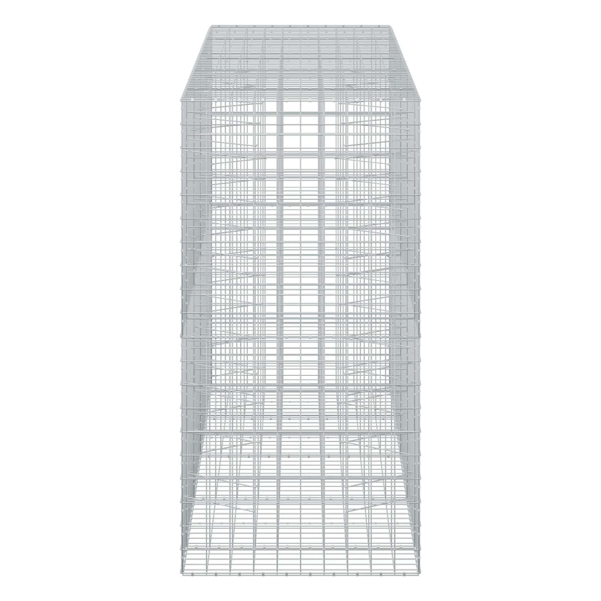 vidaXL Gabion z drutu 3,5 mm i siatką 10x10 cm 450x100x200 cm