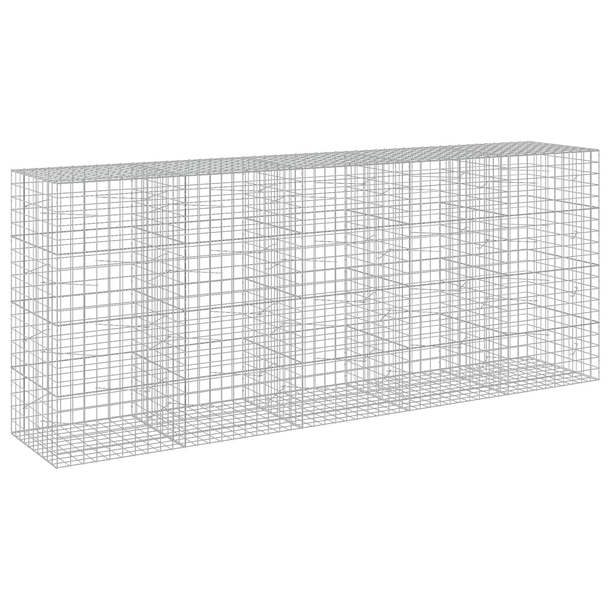 vidaXL Gabion z drutu 3,5 mm i siatką 10x10 cm 500x100x200 cm