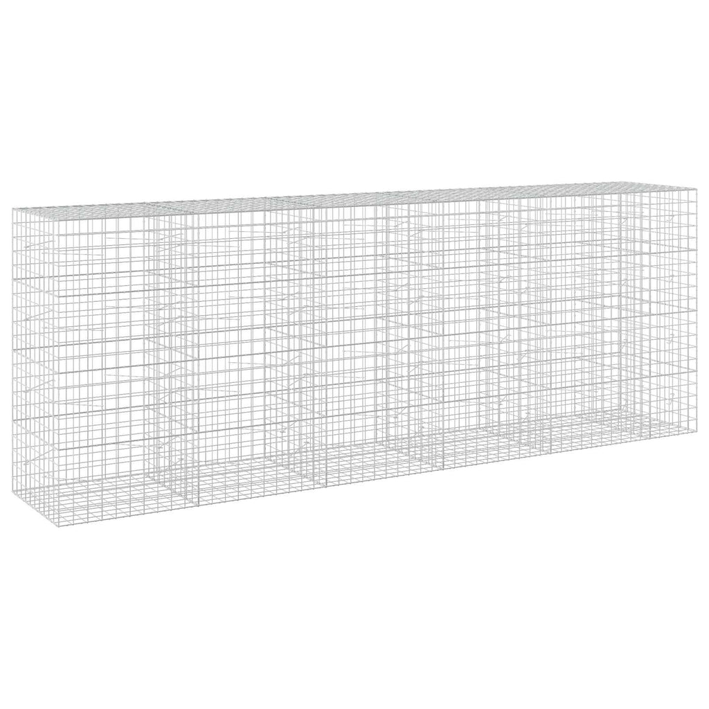 vidaXL Gabion z drutu 3,5 mm i siatką 10x10 cm 550x100x200 cm