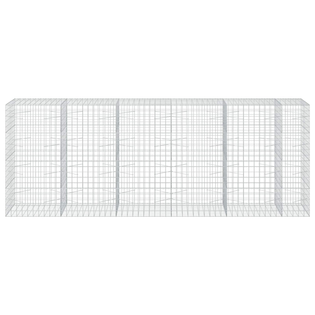 vidaXL Gabion z drutu 3,5 mm i siatką 10x10 cm 550x100x200 cm