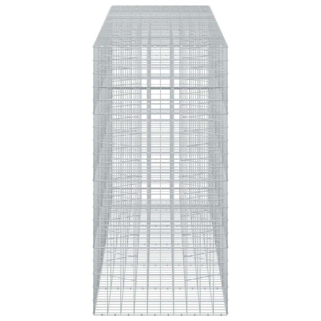 vidaXL Gabion z drutu 3,5 mm i siatką 10x10 cm 550x100x200 cm