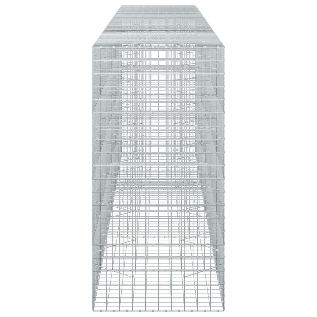 vidaXL Gabion z drutu 3,5 mm i siatką 10x10 cm 600x100x200 cm