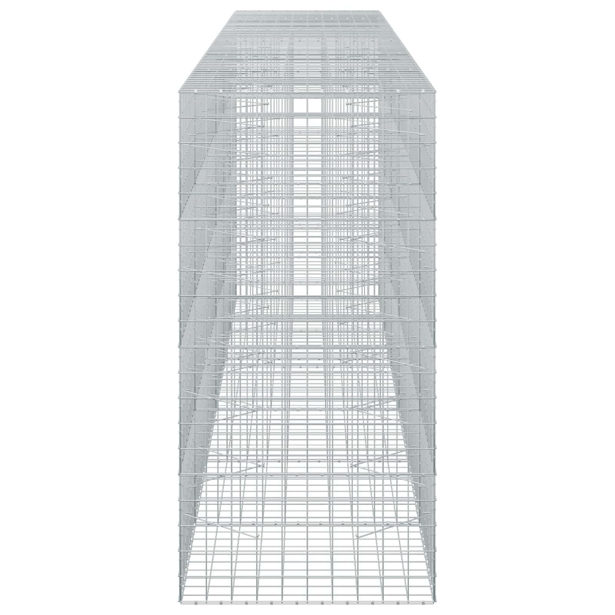 vidaXL Gabion z drutu 3,5 mm i siatką 10x10 cm 600x100x200 cm