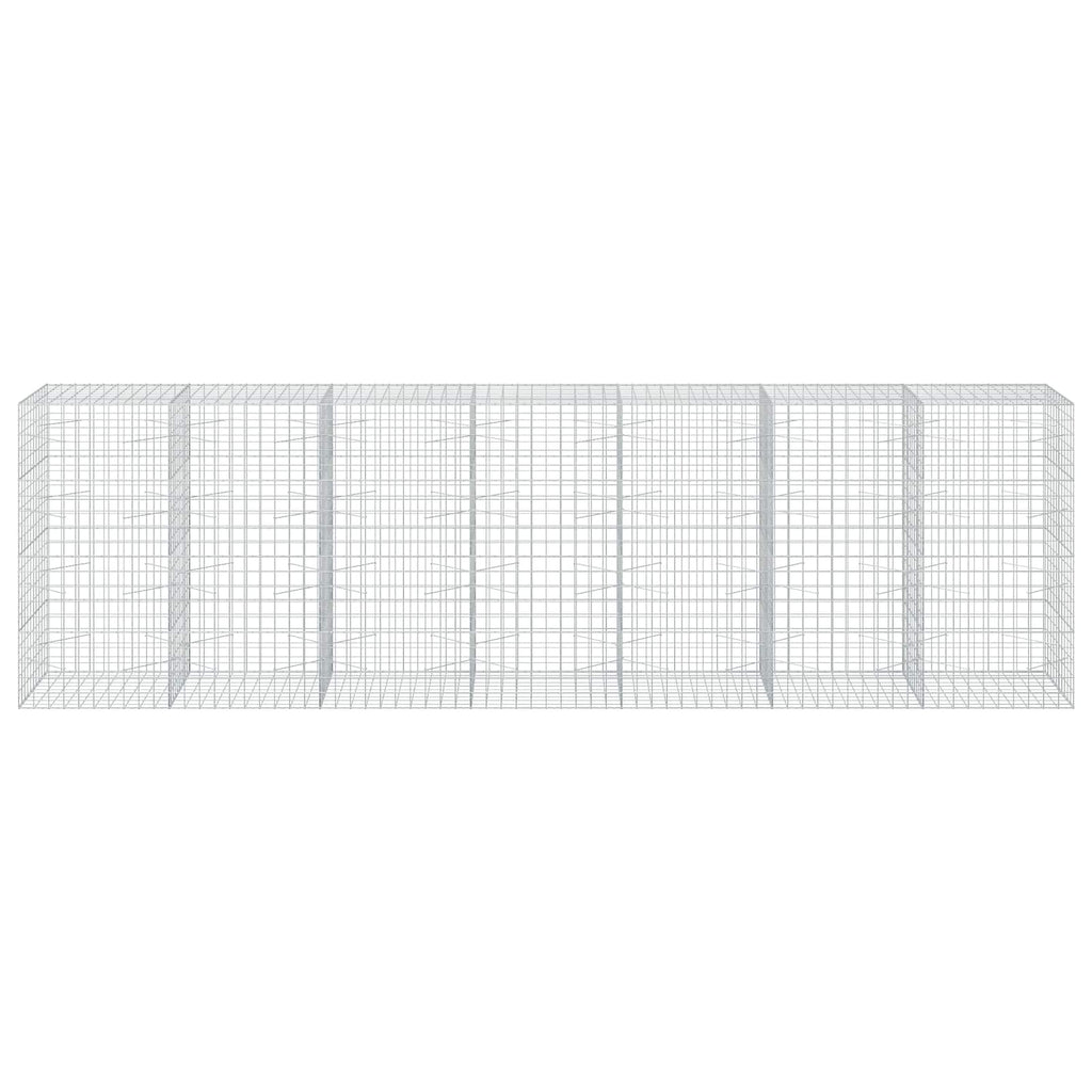 vidaXL Gabion z drutu 3,5 mm i siatką 10x10 cm 700x100x200 cm