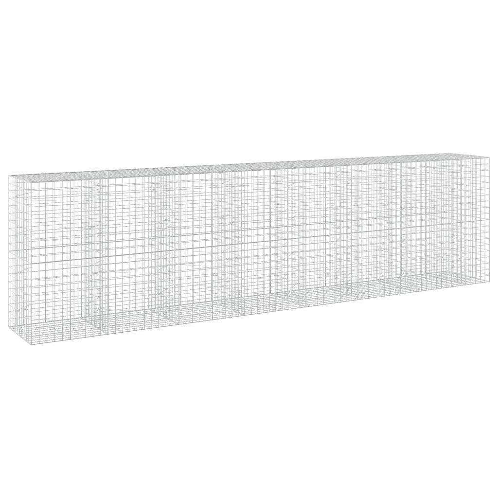 vidaXL Gabion z drutu 3,5 mm i siatką 10x10 cm 750x100x200 cm
